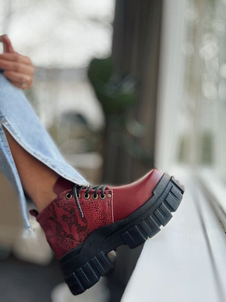 Red Ankle Boots EU39(8)