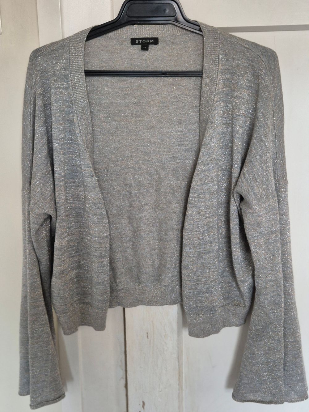 Storm Grey Knit Cardigan Size 10