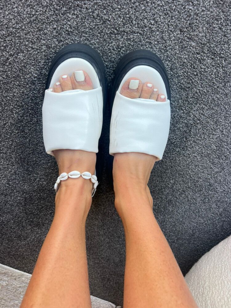 White Platform Slides