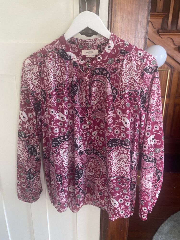Isabel Etoile Pink Paisley print shirt