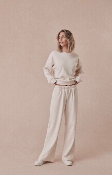 Caitlin Crisp Beige Pants