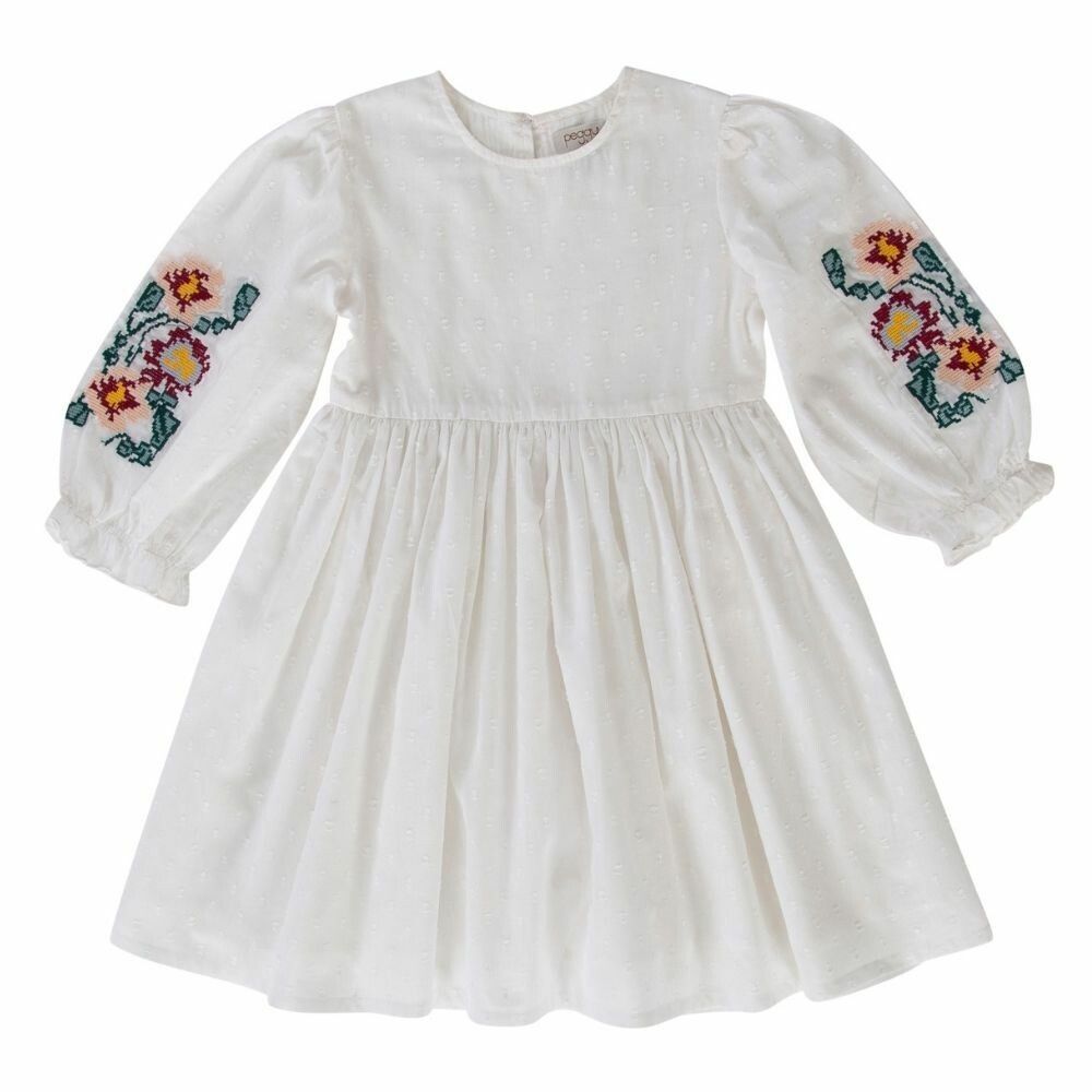 Peggy - Peggy Rimini Size 2 Girls Dress with Gorgeous Embroidered Sleeves  on Designer Wardrobe