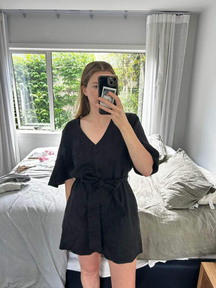 Country Road Black Playsuit