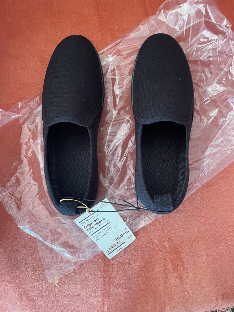 NEW! MUJI Slip-On 100% Cotton Water-Repellent Shoes