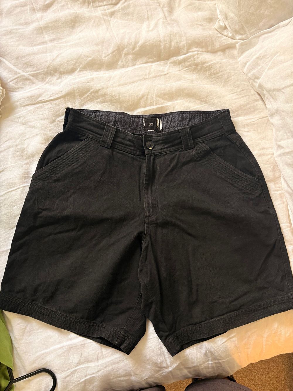 Beach Brains Black Jorts