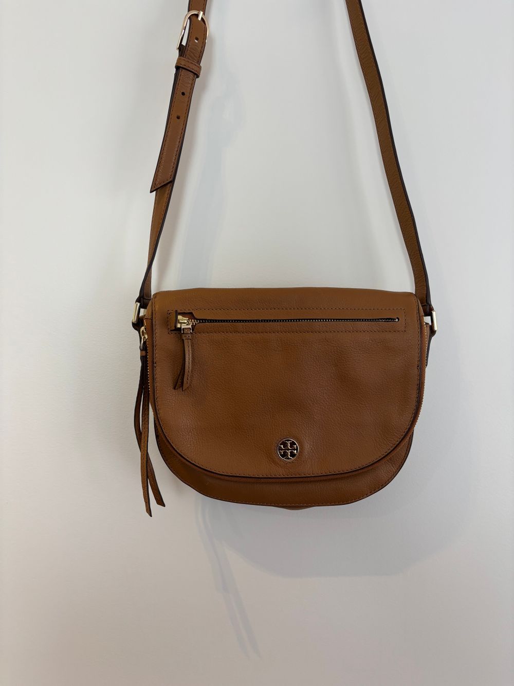 Tory Burch Brown Leather Crossbody Bag