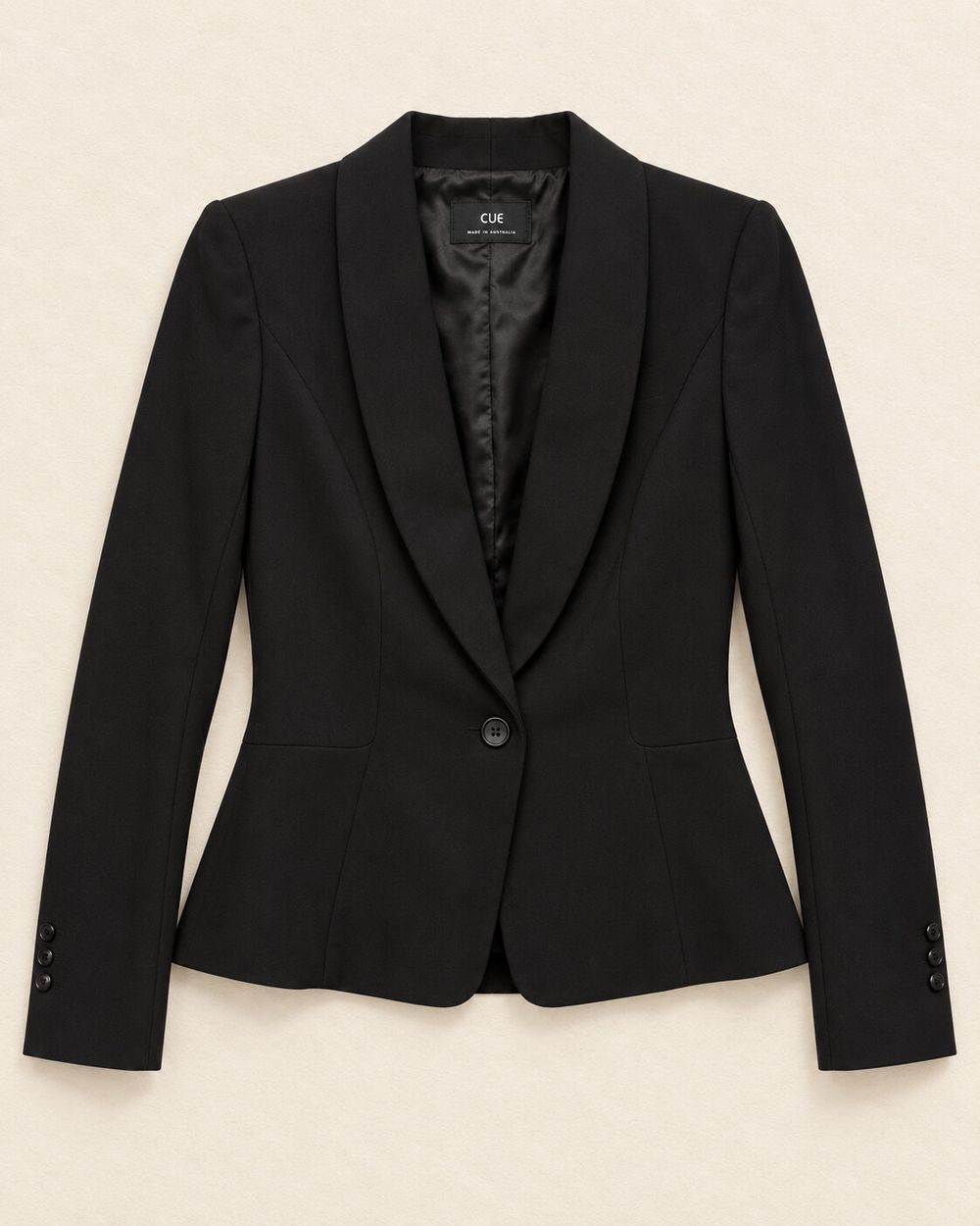 CUE Black Structured Blazer