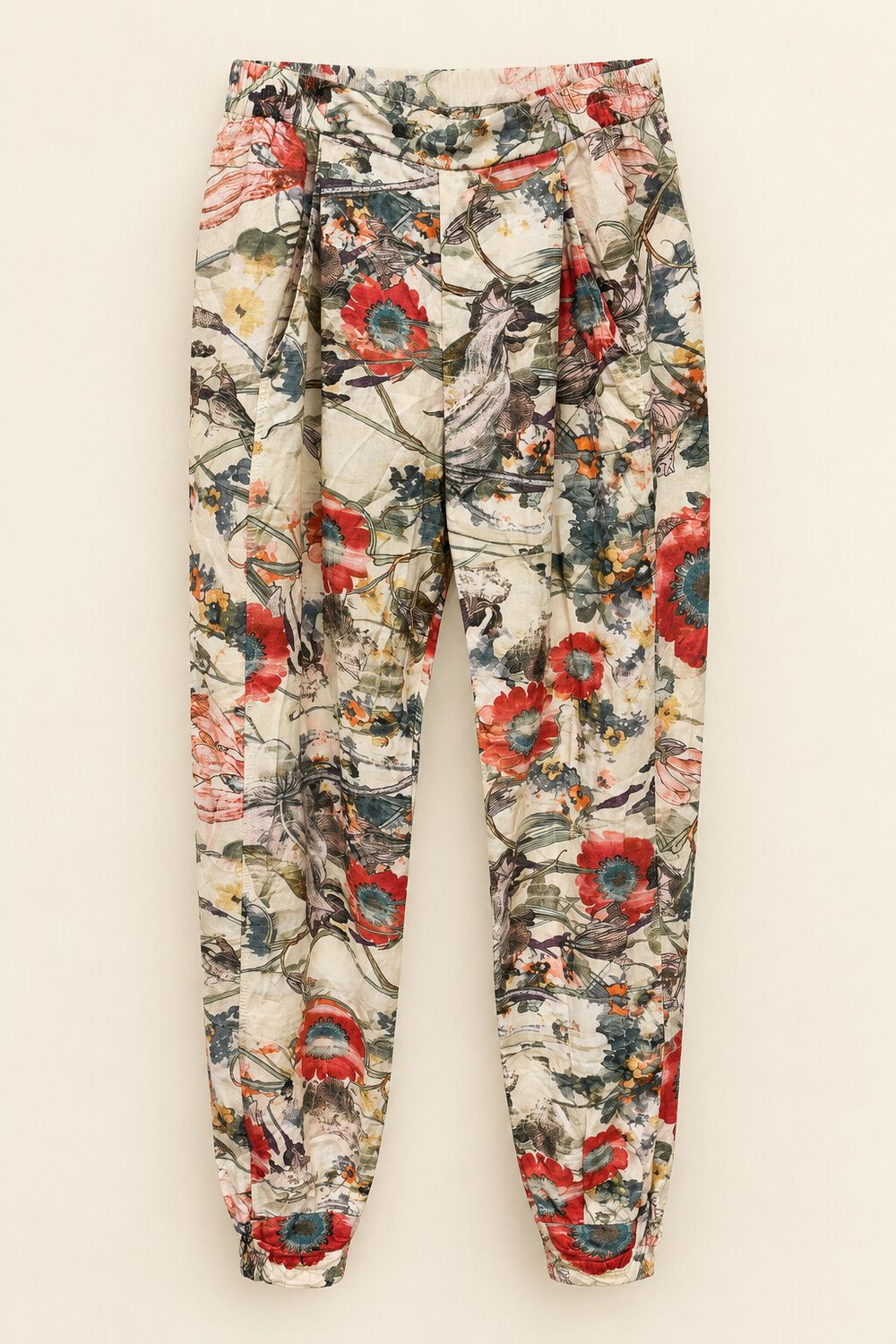 Soeur Floral Poppy Print Trousers