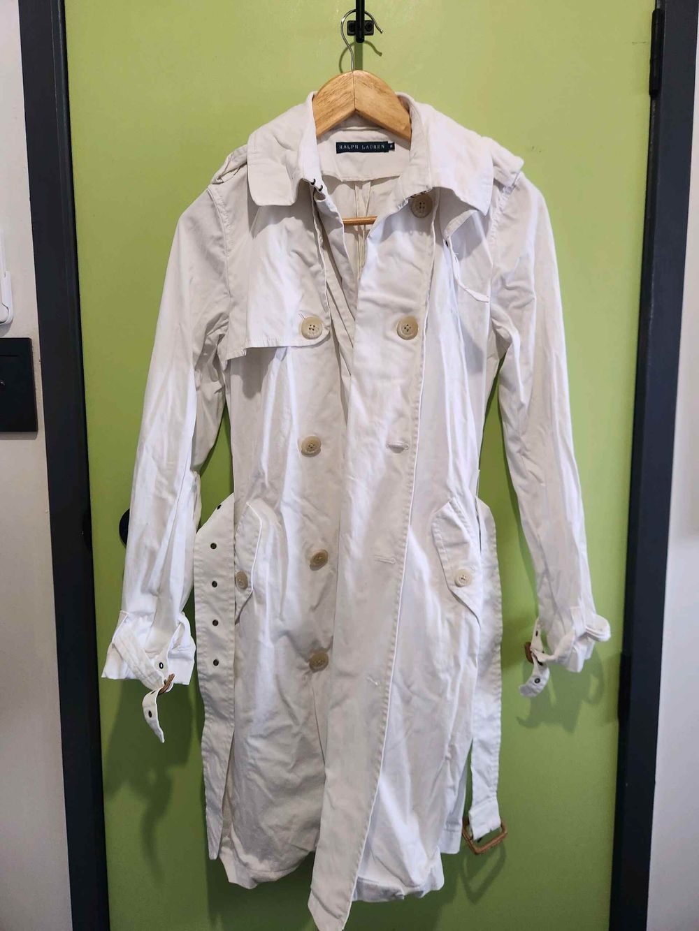 Ralph Lauren White Trench Coat