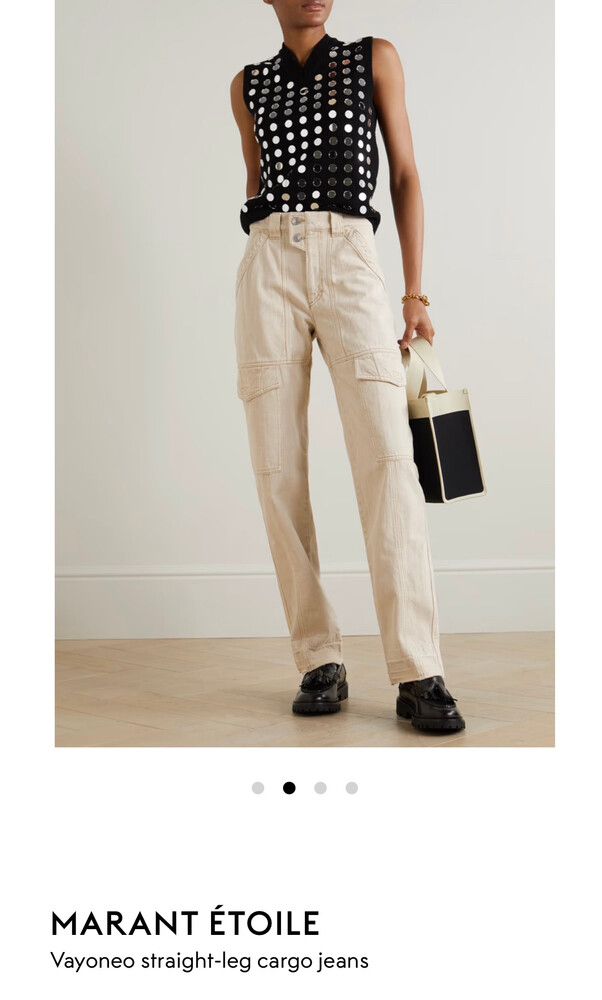 MARANT ÉTOILE Vayoneo straight-leg cargo jeans