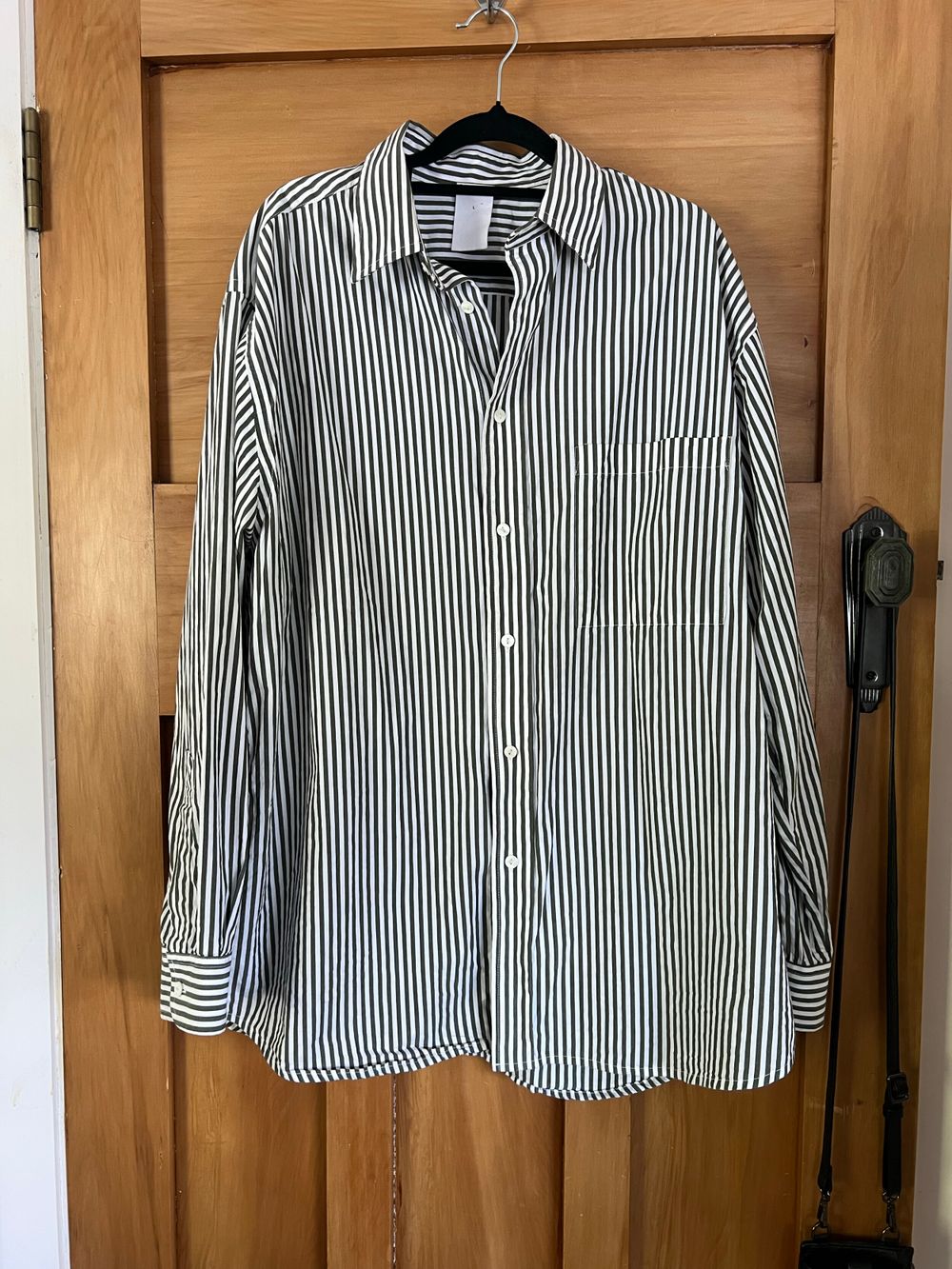 Kowtow Green Striped Shirt