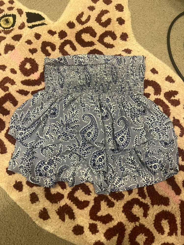 Tigerlily Blue White Paisley Skirt or top