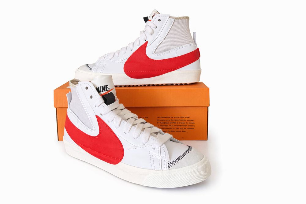 NEW VINTAGE Nike Blazer Mid 77 Jumbo Habanero Red/White – US13 – With Box