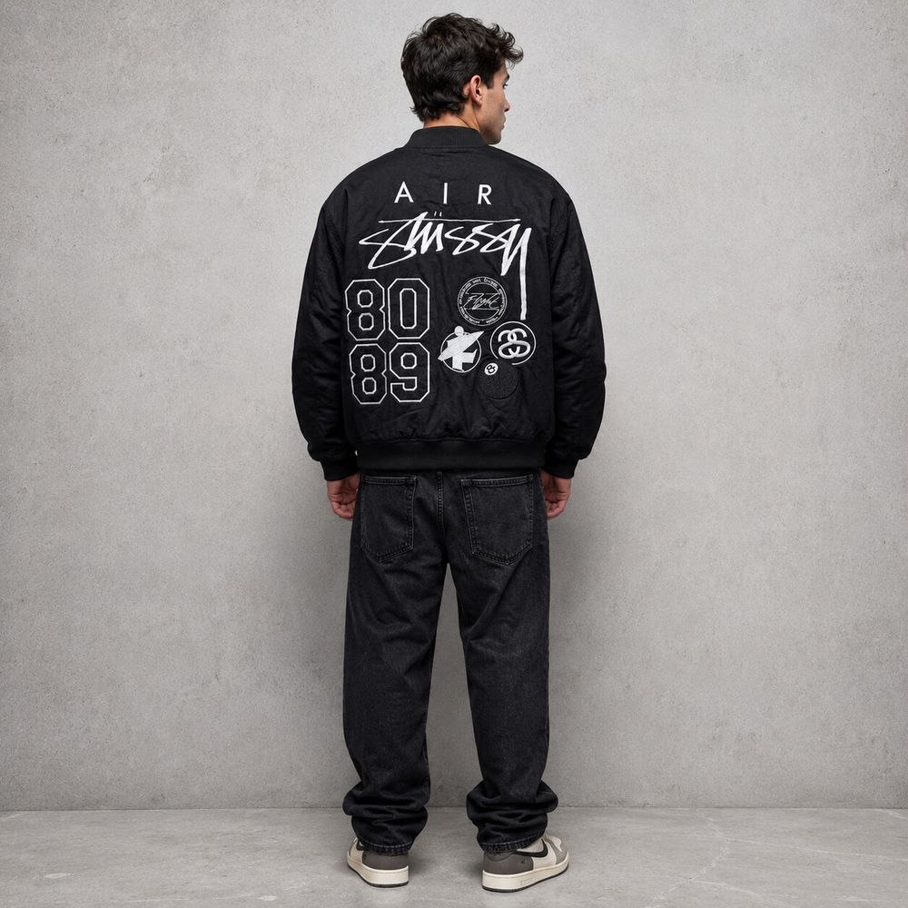 Nike x Stüssy Varsity Reversible Bomber Jacket