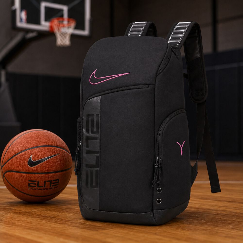 NEW Nike Hoops Elite Backpack - Black/Pink