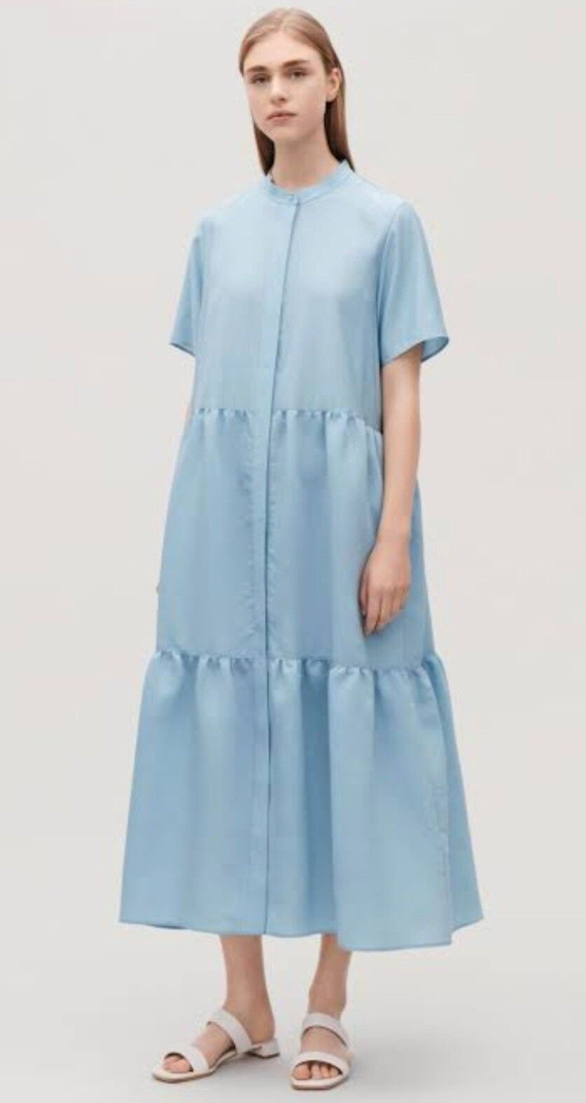 COS - Cos Blue Tiered Dress on Designer Wardrobe