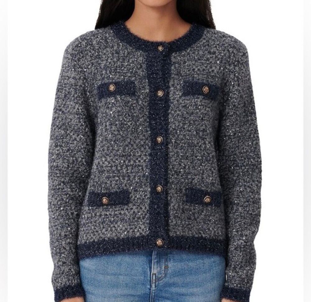 Maje Blue Cardigan