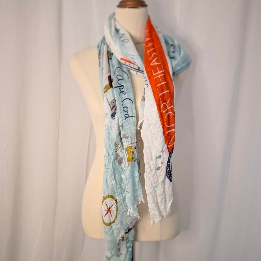 Spartina Northeastern Harbour Scarf NWT New York