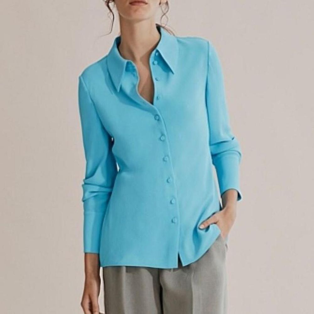 Country Road Fitted Crepe Shirt Size 16 BNWT