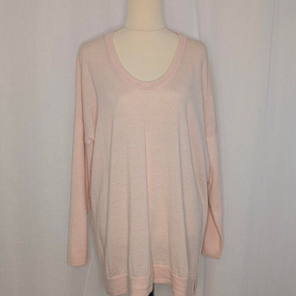 Sportscraft 100% Merino Wool Jumper Size L/XL Pale Pink
