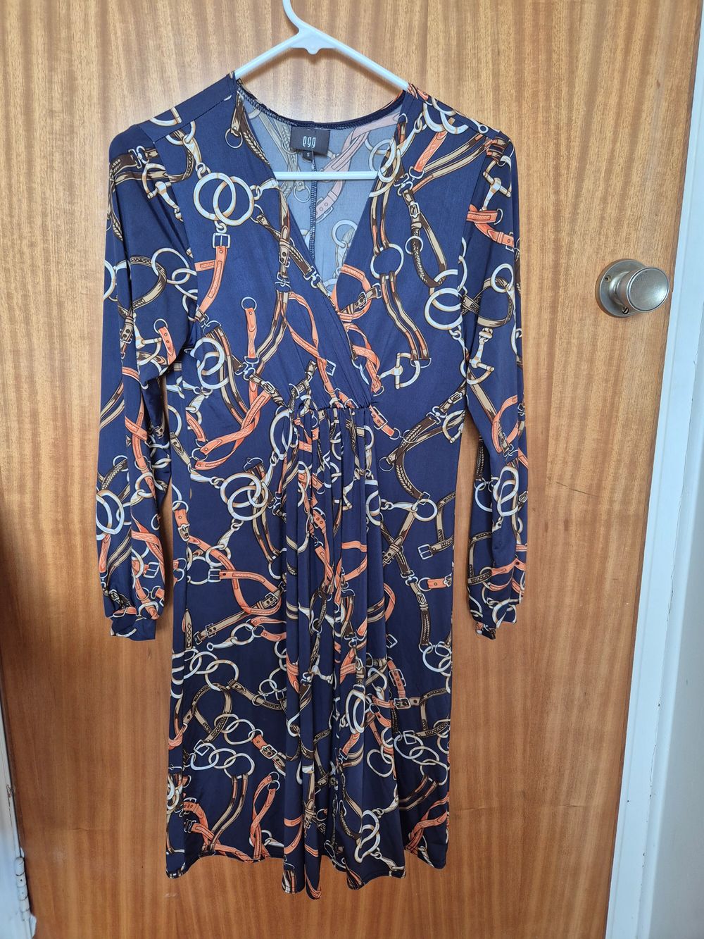 Egg Maternity Navy Print Dress