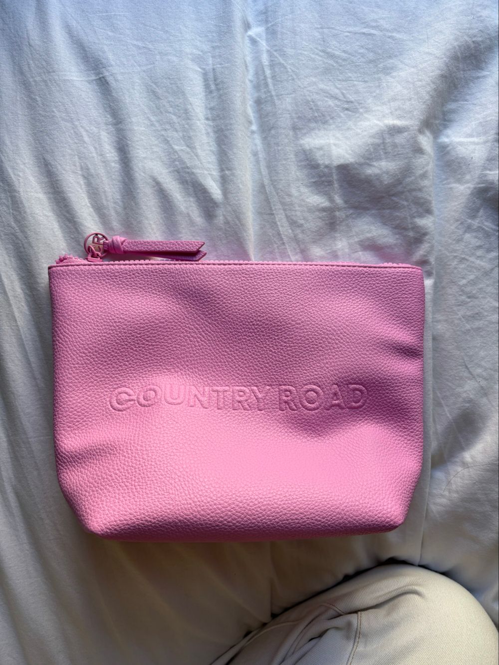 Country Road pink makeup/ toiletry bag