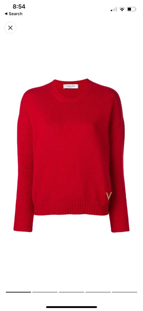 Valentino cashmere red jumper M