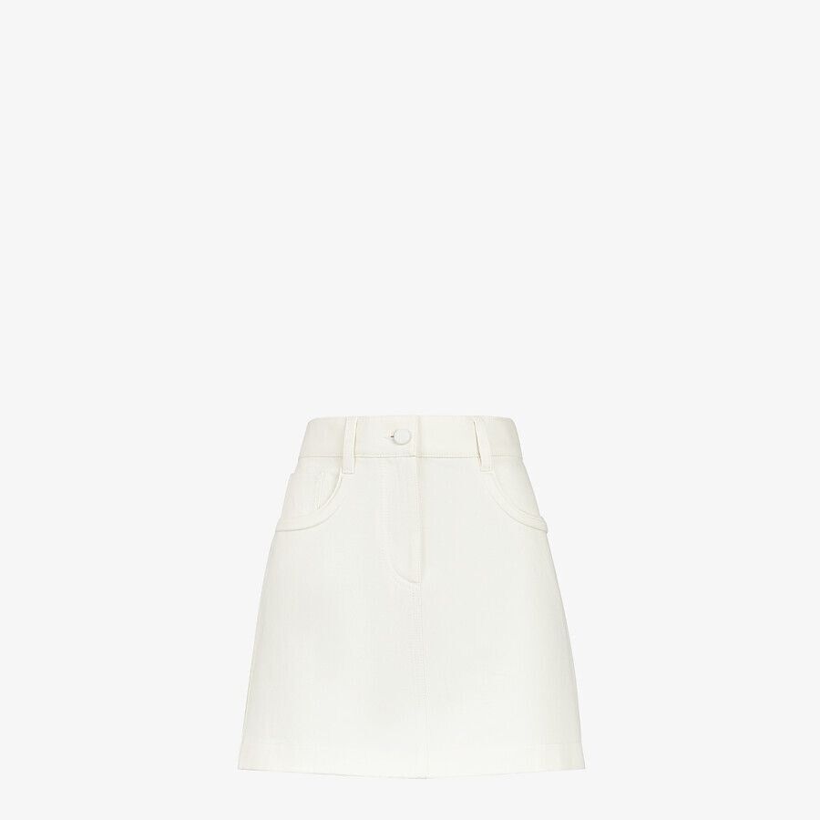 Fendi white high waisted skirt