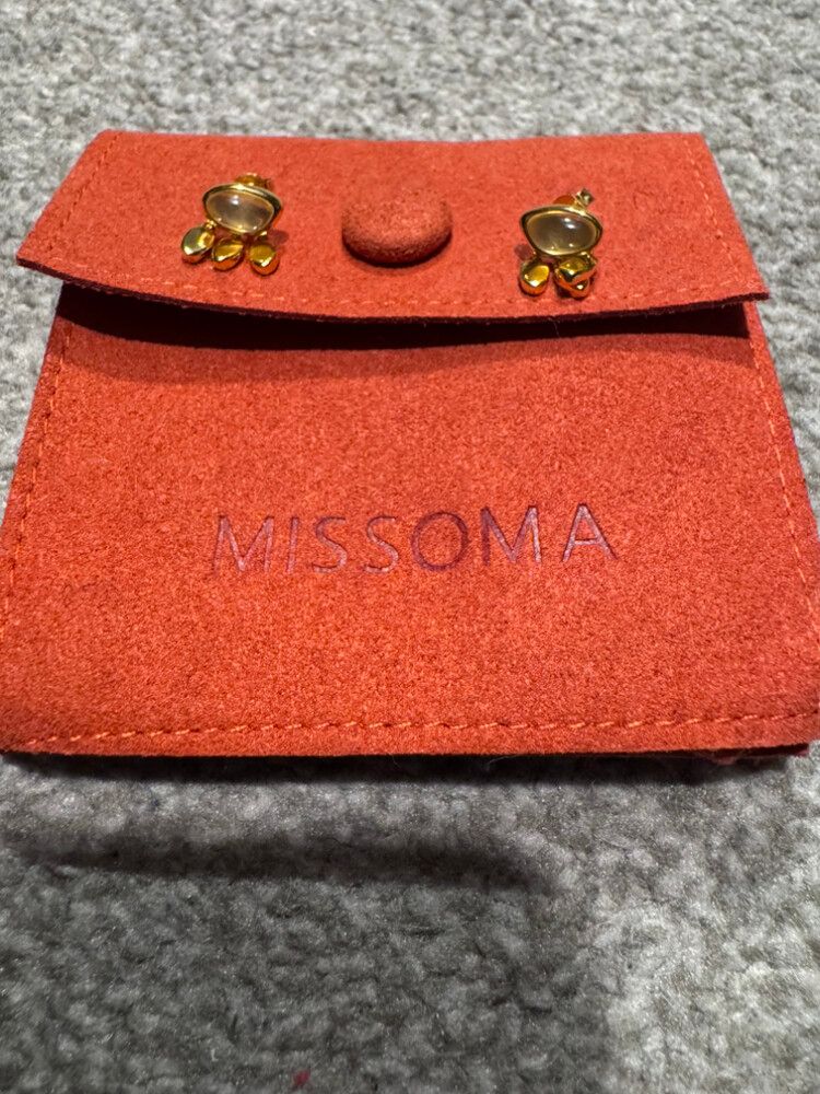 Missoma Gold Citrine Drop Earrings