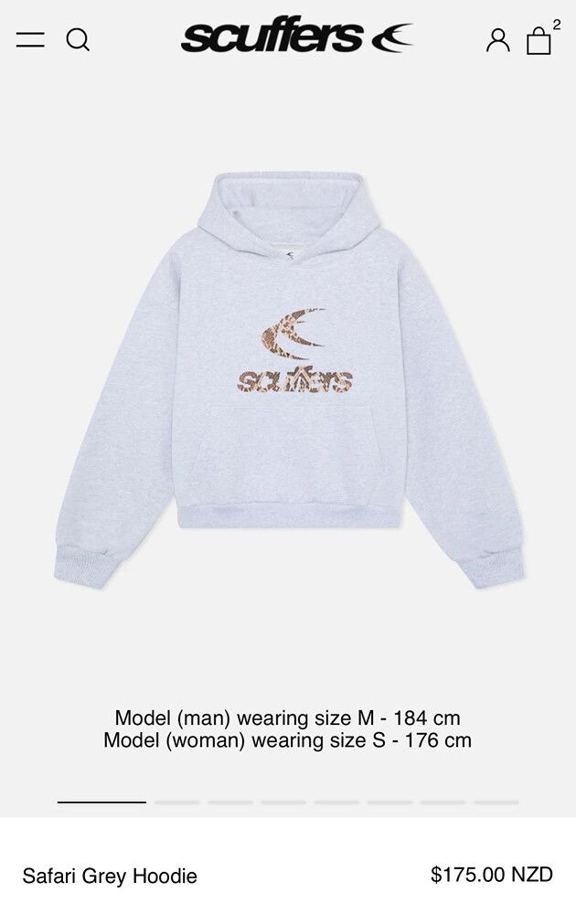 Scuffers - Scuffers Safari Grey Hoodie on Designer Wardrobe