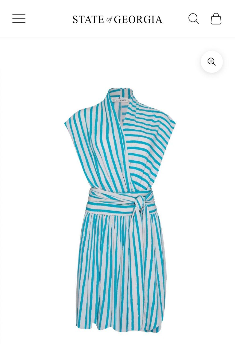 Blue stripe dress