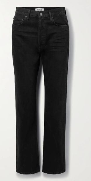 Agolde Black straight leg jeans
