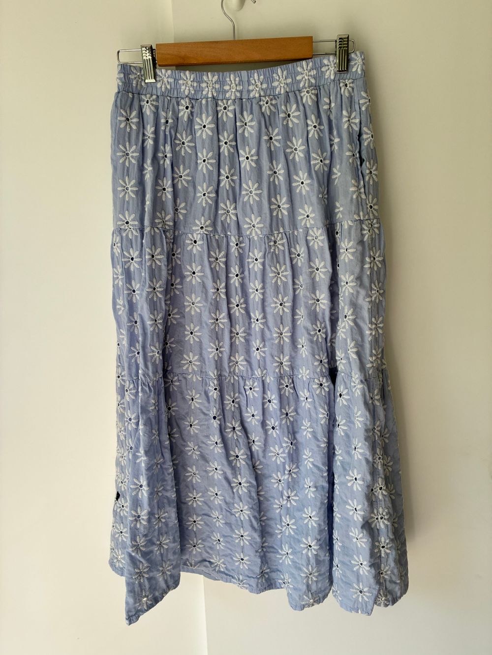 Thing Thing Blue Floral Tiered Skirt