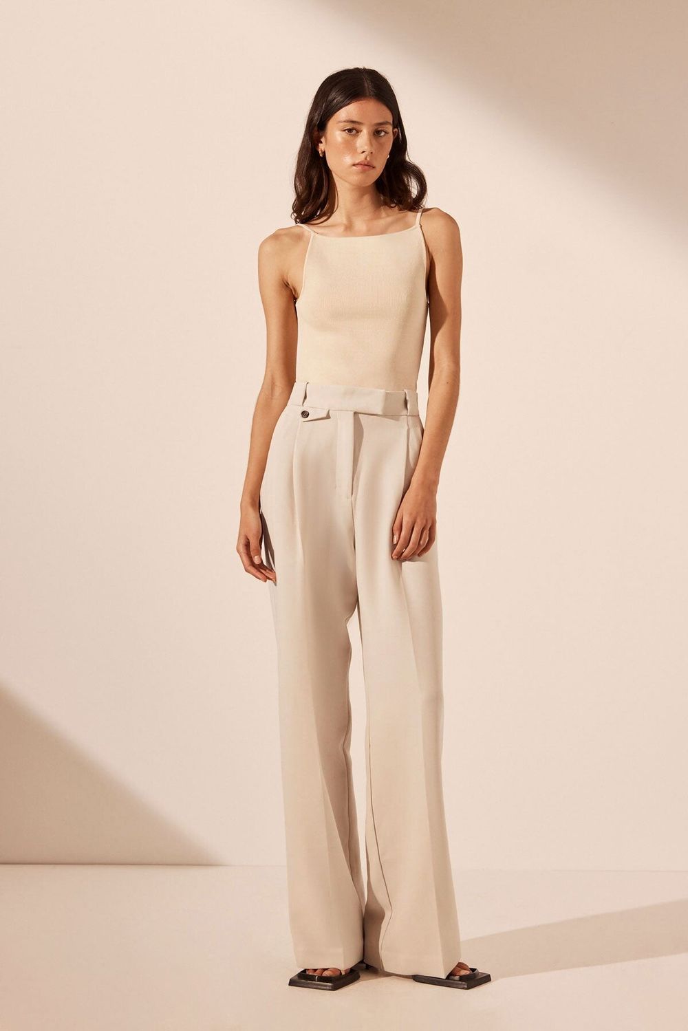 Irena pants- bone size 8 NEW
