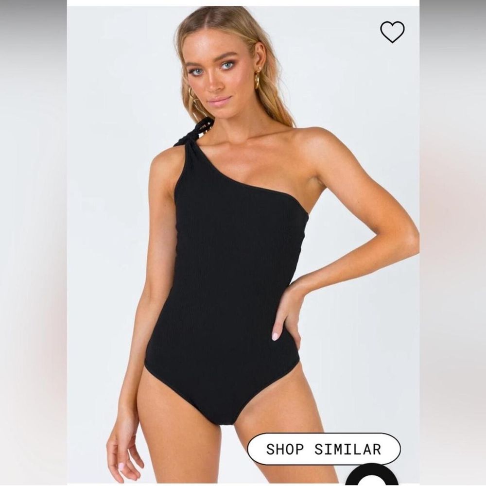 Black One Shoulder Body Suit