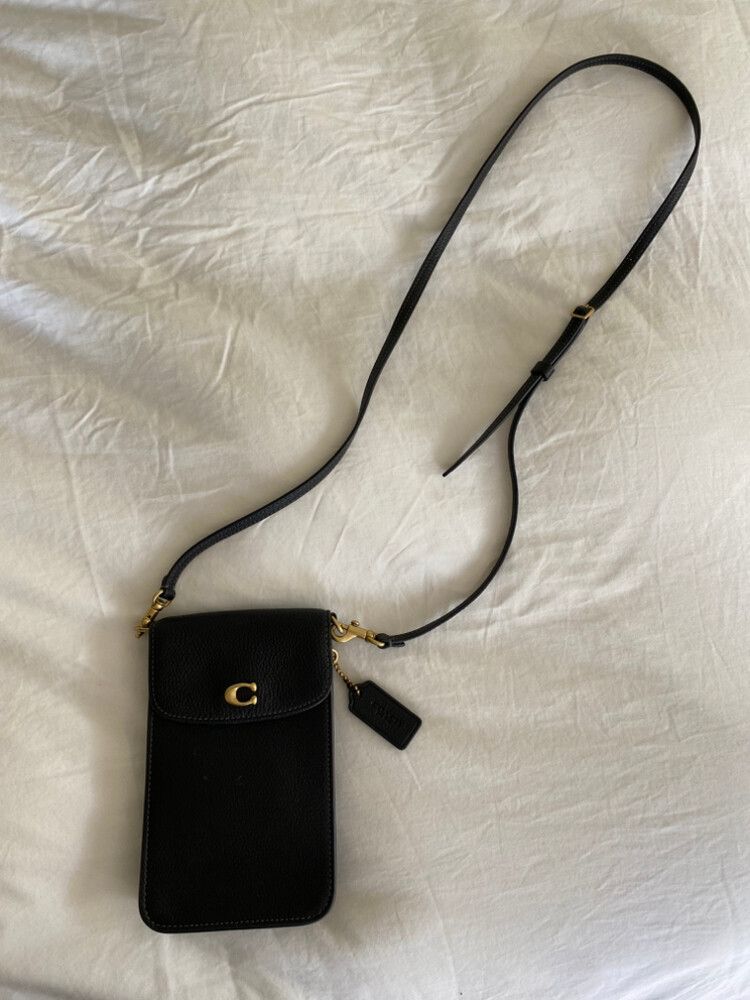 Coach Black Phone Crossbody Bag