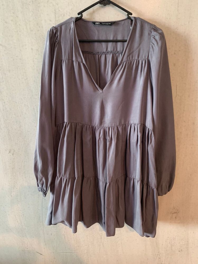 Zara - Zara Grey Smock Dress on Designer Wardrobe