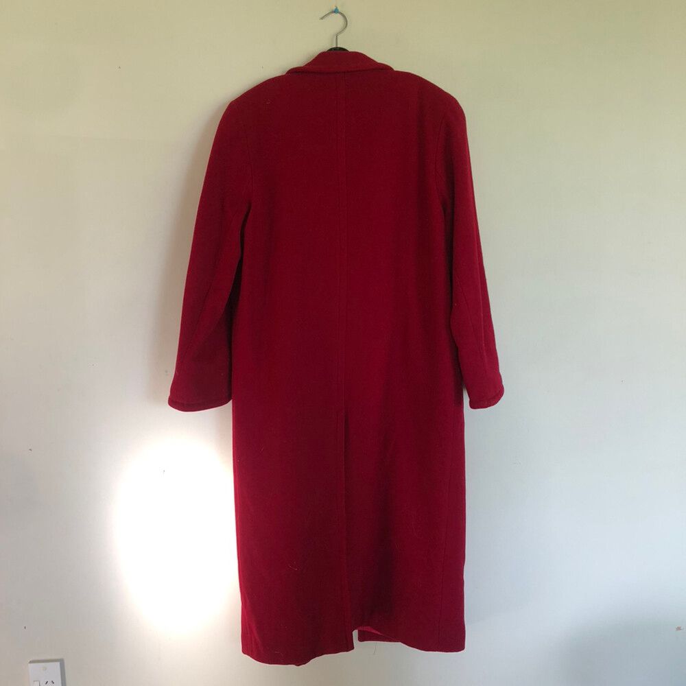 Peppertree Cashmere Blend Red Wool Coat