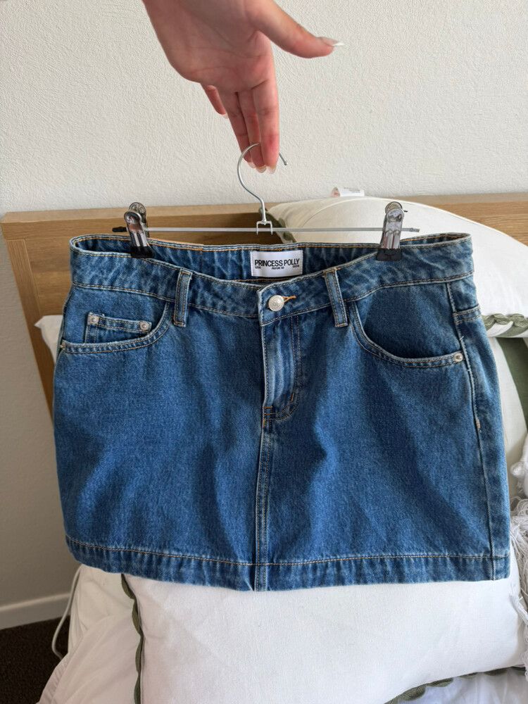 Princess Polly Blue Denim Skirt