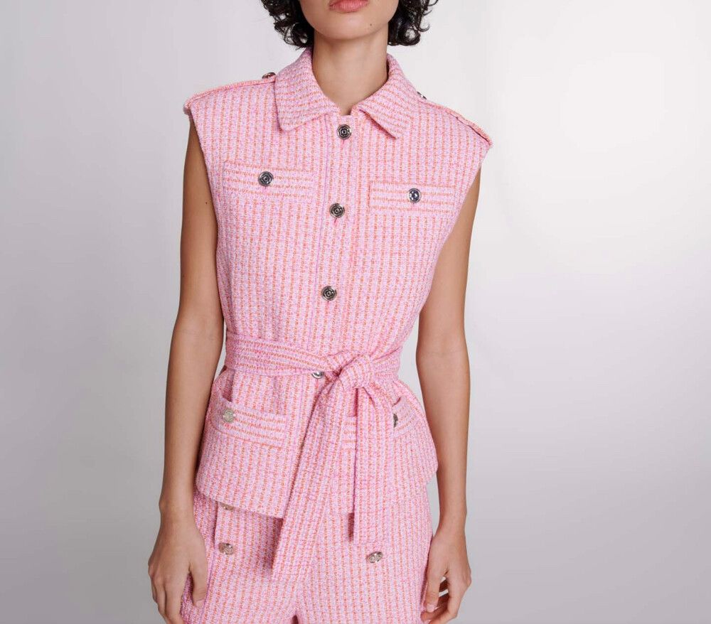 Maje Tweed Vest