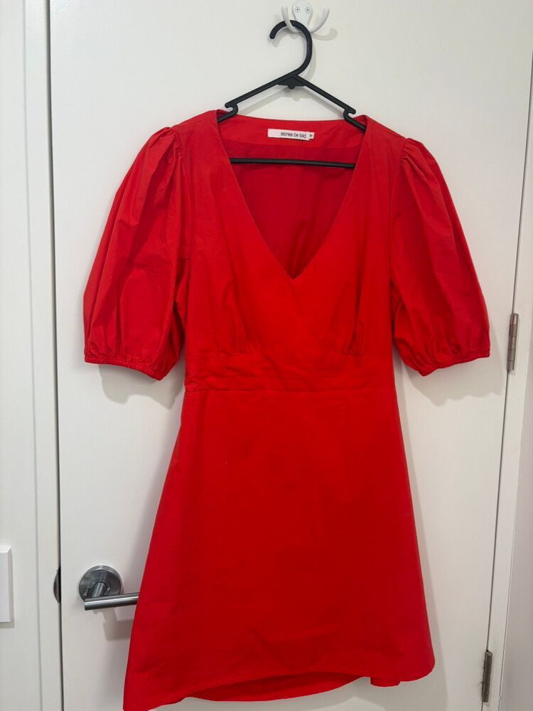 Stories Be Told Red Mini Dress