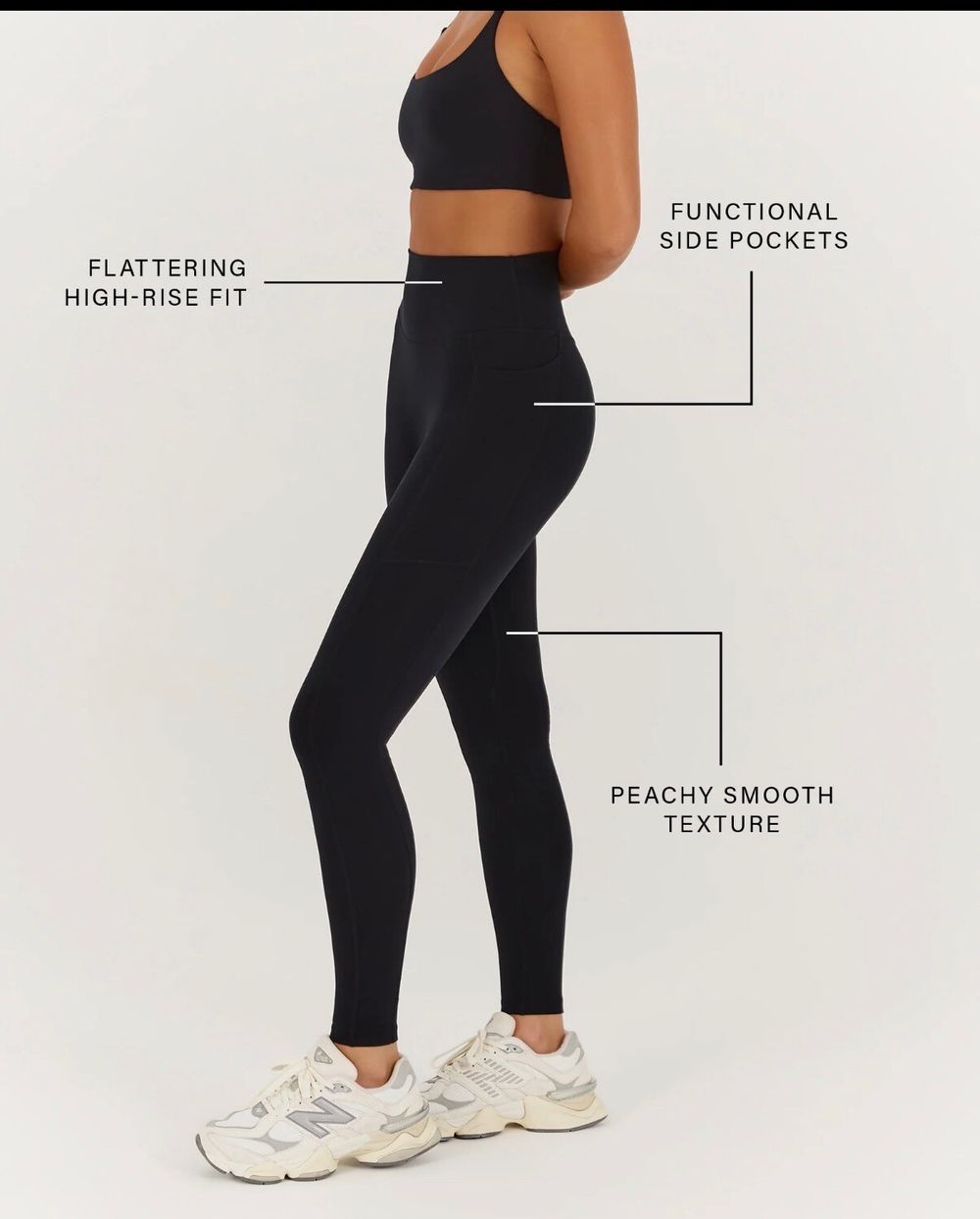 MUSCLE REPUBLIC Black Leggings