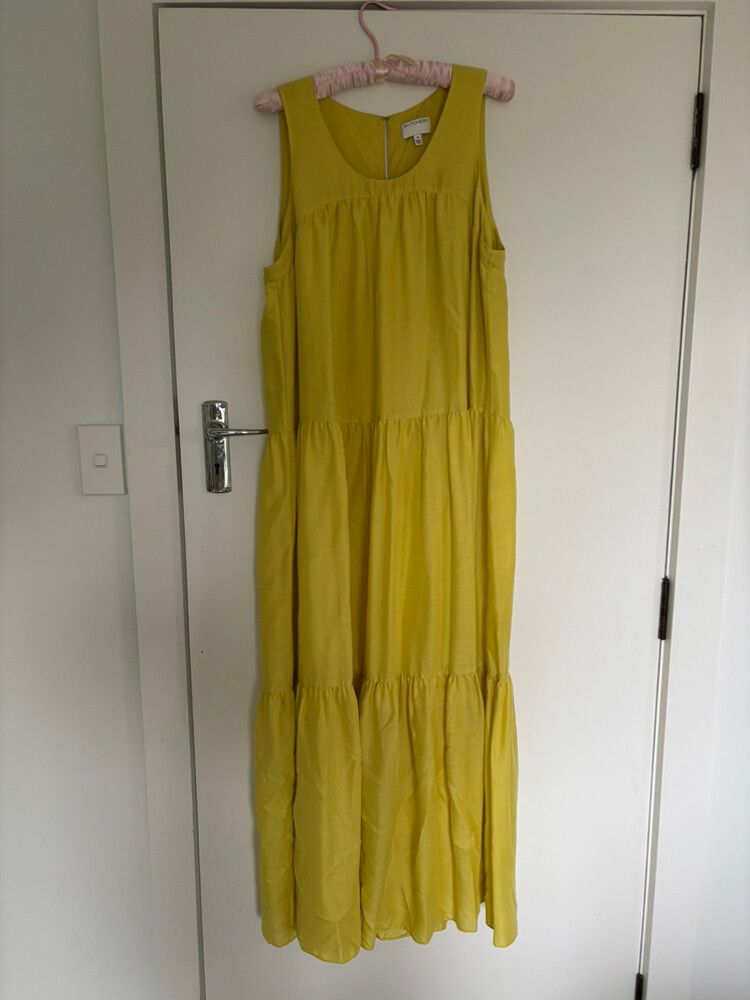 Yellow Full Length Summer Dress