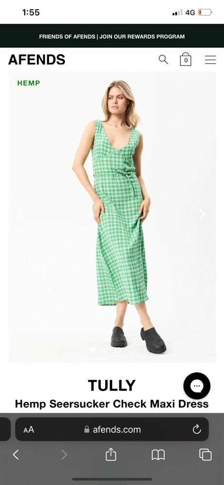 green emerald velvet dress AFENDS Womens Focus - Seersucker Maxi Dress main image 0