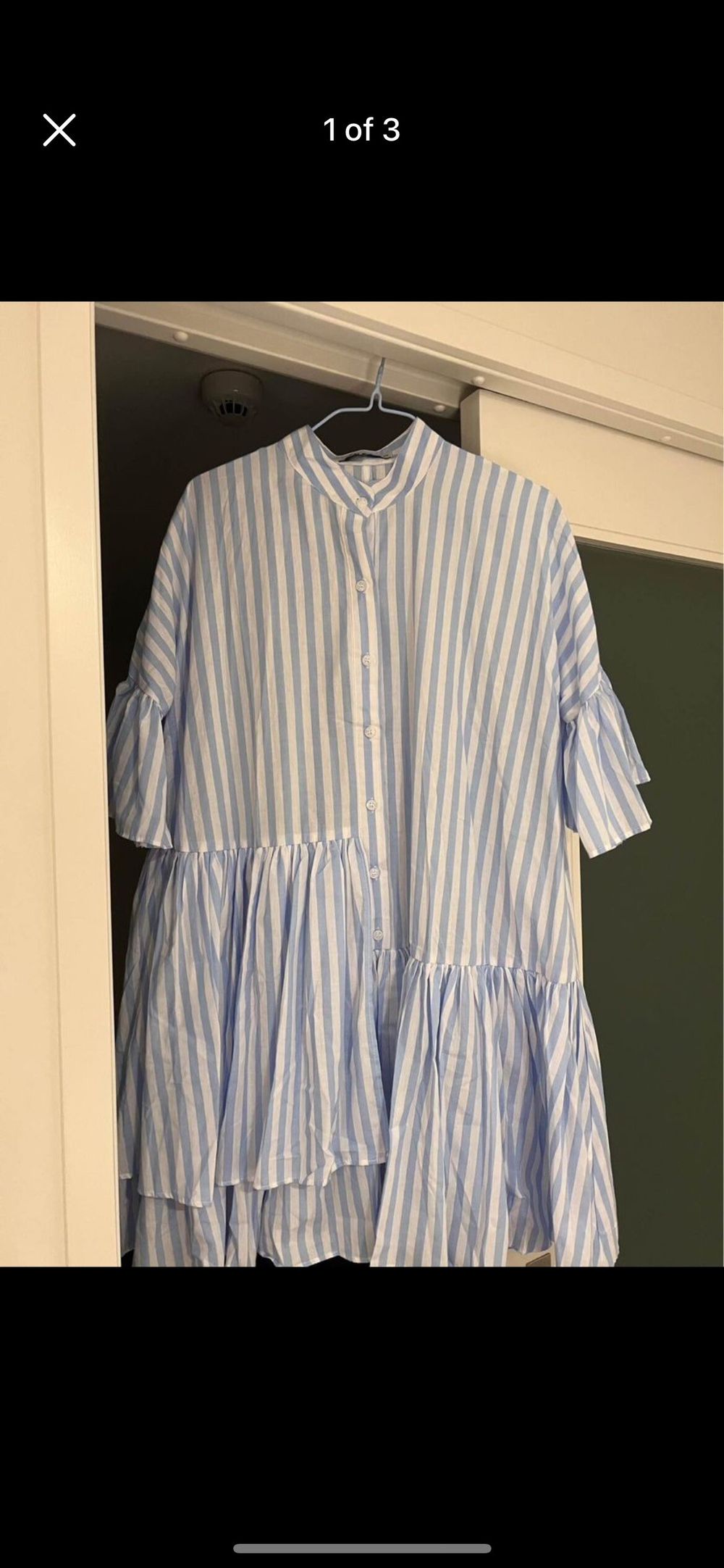 Blue & White Striped Dress