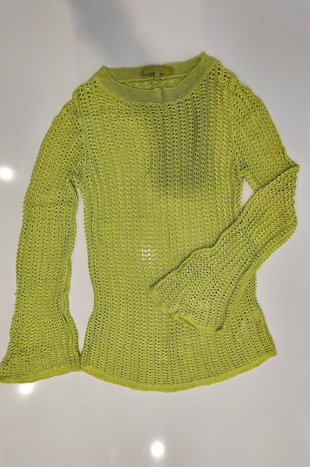 Lime knitted style jumper