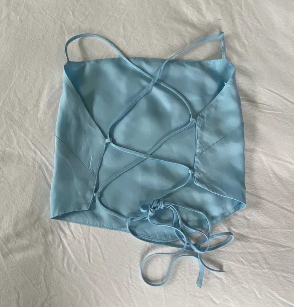 Glassons Satin Lace Up Back Top