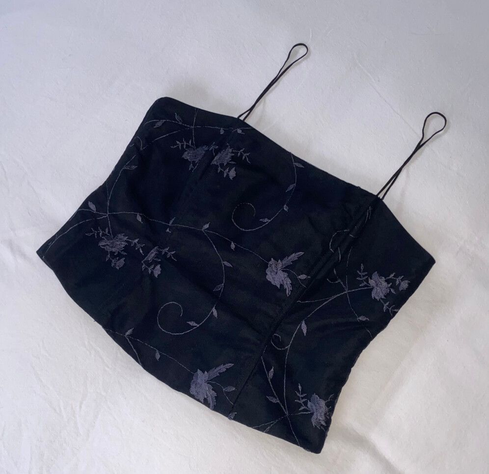 Vintage STAXS Y2K Floral Corset Top
