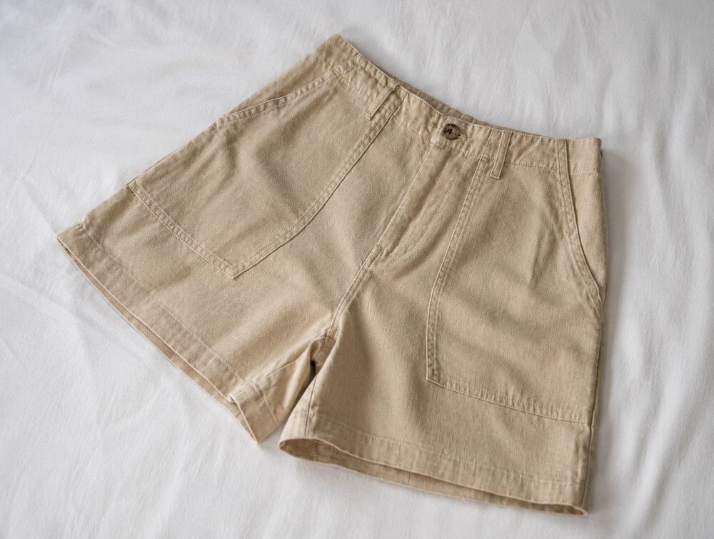 Tommy Jeans Beige Linen Shorts
