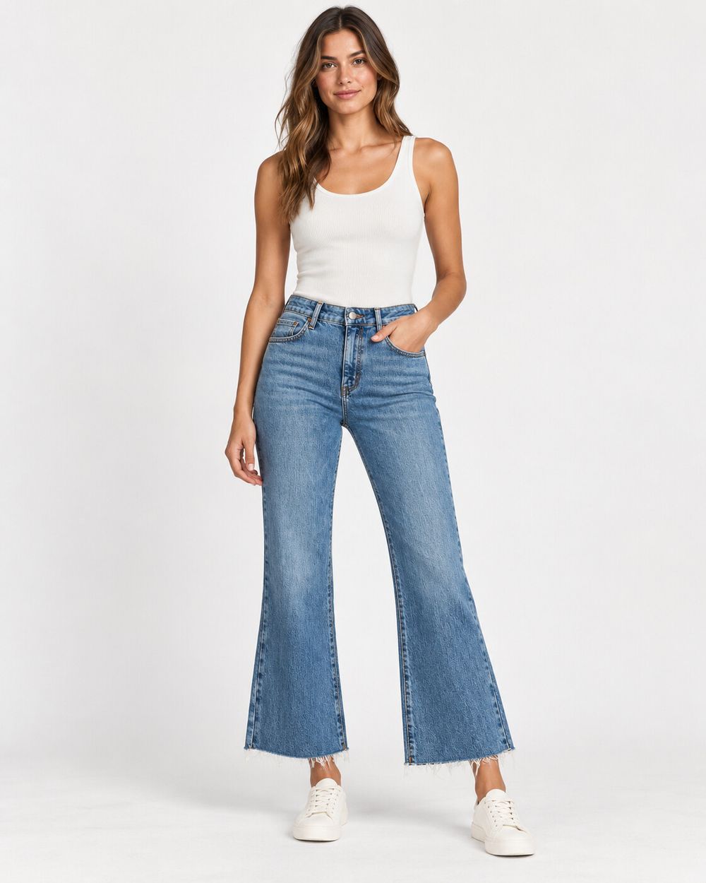 Zara Mini Flare Blue Jeans BNWT